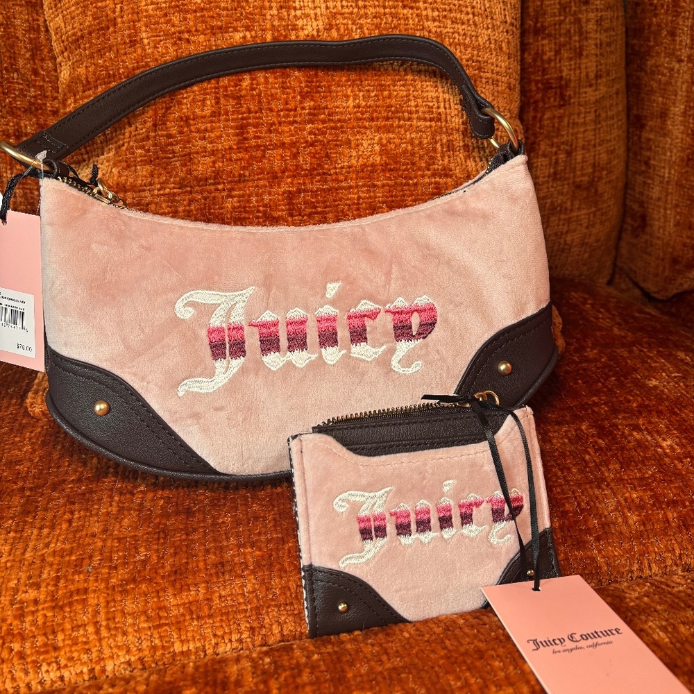 Juicy Couture Retro Vibe Bag + Wallet Bundle - Picture 1 of 9
